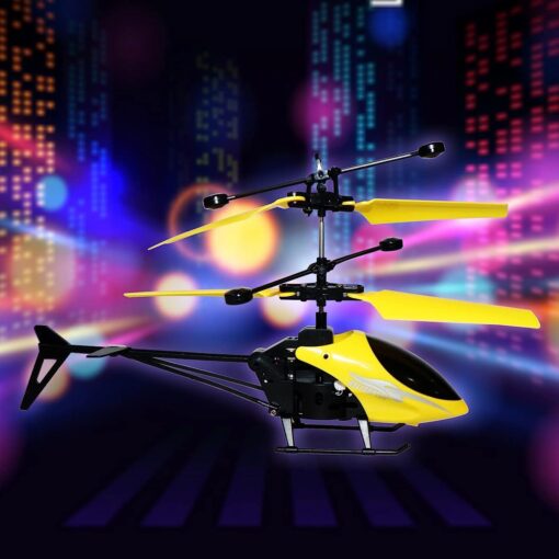 Tornado Hand Sensor Remote Control Helicopter For Kids with Unbreakable Dual Rotating Blades Best Gift for Toddlers - Yellow - Image 7
