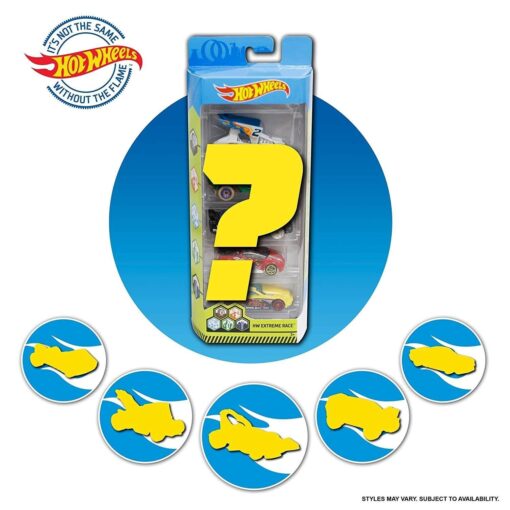 Hotwheels 5 Car Pack (Color & Design may vary)