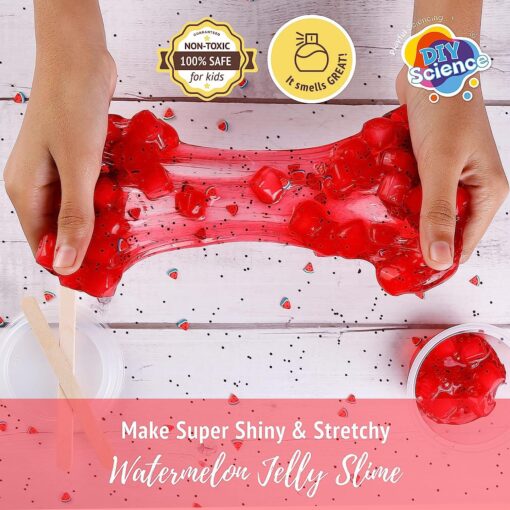 Diy Science Watermelon Jelly Slime Kit For Kids - Scented Glue with Activator Gel - Slime Making Kit for Boys and Girls 8+ Years - Image 2