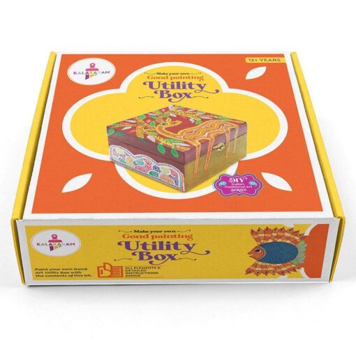 Kalakaram Make Your Own Gond Painting Utility Box