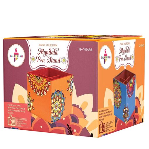 Kalakaram Paint Your Own Mandala Pen Stand