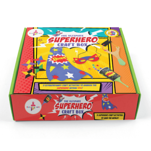 Kalakaram The Ultimate Superhero Craft Box for Boys & Girls, Kids Art and Craft Kit for Boys & Girls, Educational and Return Gift for Toddler and Kids Age 5 and More
