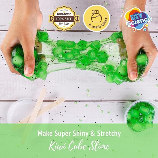 Diy Science Kiwi Cube Slime Kit - Image 2
