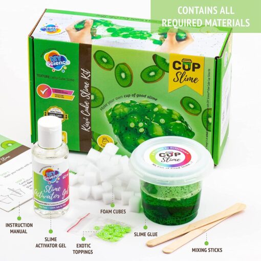 Diy Science Kiwi Cube Slime Kit - Image 3