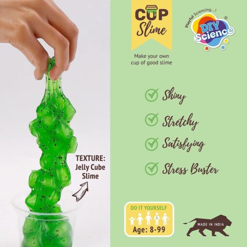 Diy Science Kiwi Cube Slime Kit - Image 4