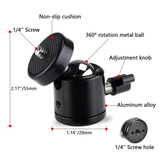 Tripod Lattoo 360 Degree Rotational Ball Head - Image 2