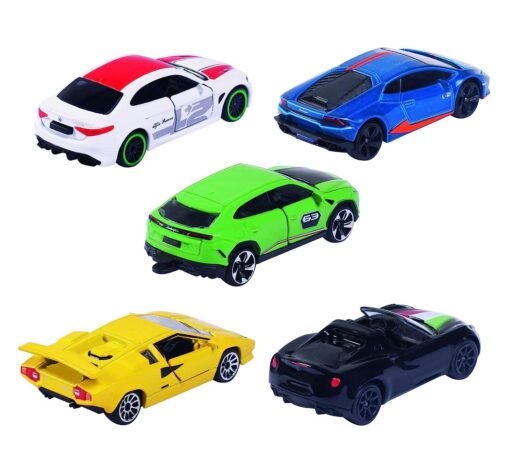 Majorette Dream Italian Toy Car Gift Set - Alfa Romeo and Lamborghini for Children Aged 3 and Above, Multicolor - Set of 5 - Image 6