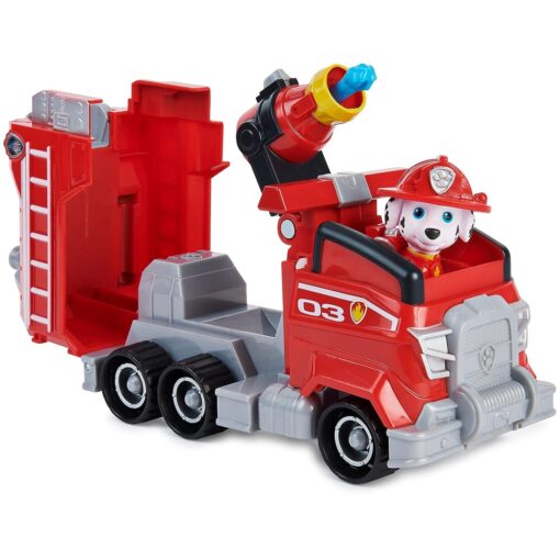 Paw Patrol, Marshall Deluxe Movie Transforming Fire Truck Toy Car with Collectible Action Figure, Kids Toys for Ages 3 and up, Multicolor - Image 4