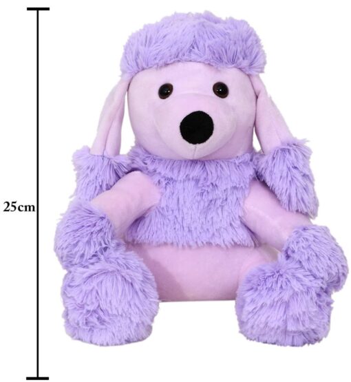Mirada Cute Poodle Lavender Coin Bank Soft Toy - Stuffed Plush Animal Money Bank & Piggy Bank For Kids and Toddler, Age 3+Years - Image 6