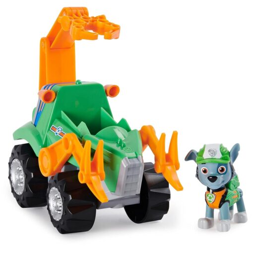 Paw Patrol Dino Rescue Rocky Deluxe Rev Up Vehicle with Mystery Dinosaur Figure, for Kids Aged 3 and up - Image 2