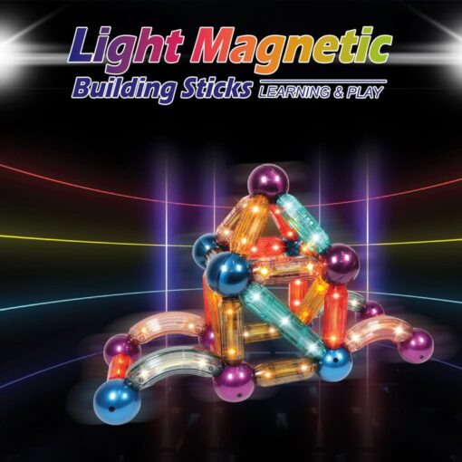 Kipa Magplay Magneic Lightup Roundels 52pcs - Image 3