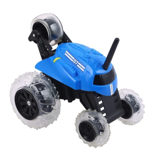 Sharper Image Thunder Tumbler Spinning Stunt Remote Controlled Car Blue - Image 2
