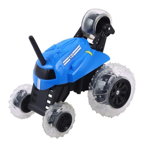 Sharper Image Thunder Tumbler Spinning Stunt Remote Controlled Car Blue - Image 3