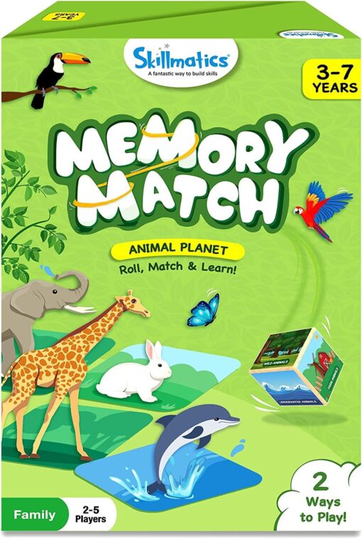Skillmatics Memory Match Animal Planet