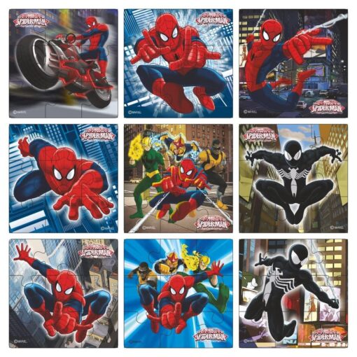 8 In 1 Spiderman Jigsaw Puzzle Game for Age Group 3 Years and Above, Multicolor for Kids & Toddler - Image 2