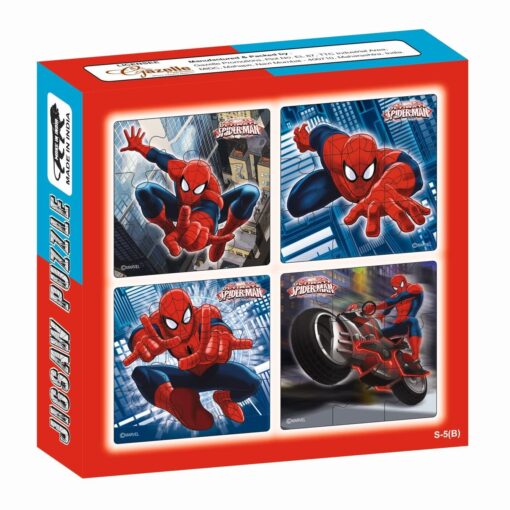8 In 1 Spiderman Jigsaw Puzzle Game for Age Group 3 Years and Above, Multicolor for Kids & Toddler - Image 3