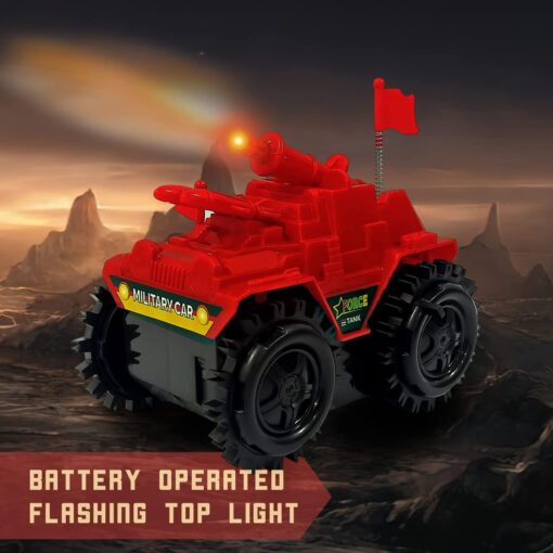 Sirius Toys Tumbling Tank, Electric Military Tank for Kids, Fighter Toy with Lights Panzer Tank Armor Toy Car Gift Rapid Ultimate Chariots for Children & Toddler - Image 7
