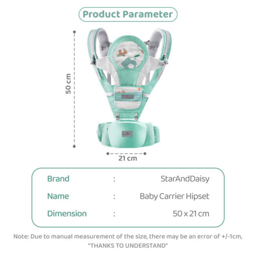 Baby Carrier with Hip Seat for Babies with 4 carry Position for 0-36 Months Babies (Blue) – StarAndDaisy - Image 11