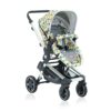 Baby Pram Stroller with Extra Large Bassinet - Reversible Bassinet with Adjustable Backrest, Footrest & Canopy, 5-Point Safety Belt - International Series - (Multicolor | LT602)