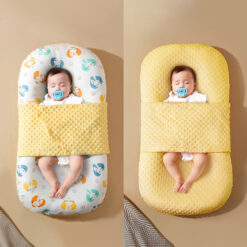 StarAndDaisy Lounger Bed for Infants - Portable Co-Sleeping Loungers Nest for Baby with cotton fabric - Rabbit Print 