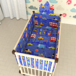 StarAndDaisy Bumper Set for Baby Wooden Cot Universal Fit – Kids Crib Bedding Set with Baby Friendly Fabric
