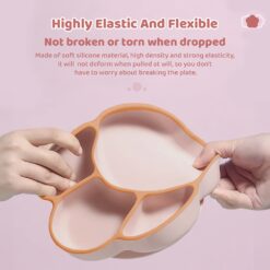highly elastic and flexible baby suction plates