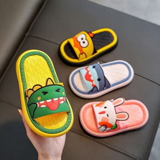 StarAndDaisy Summer Slippers for Children,  Kids Slipper Slip-Ons Flip Flops Summer wear - JH-515-YL-GR - Image 2