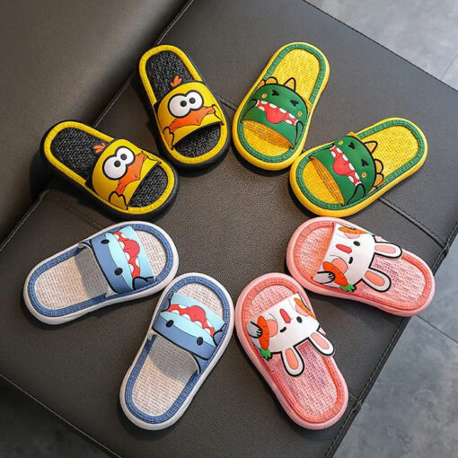 StarAndDaisy Summer Slippers for Children,  Kids Slipper Slip-Ons Flip Flops Summer wear - JH-515-YL-GR - Image 4