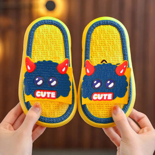StarAndDaisy Flip-Flops for Kids, Boys & Girls Summer Slipper Soft Non-Slip - JH-515-YL-BLU