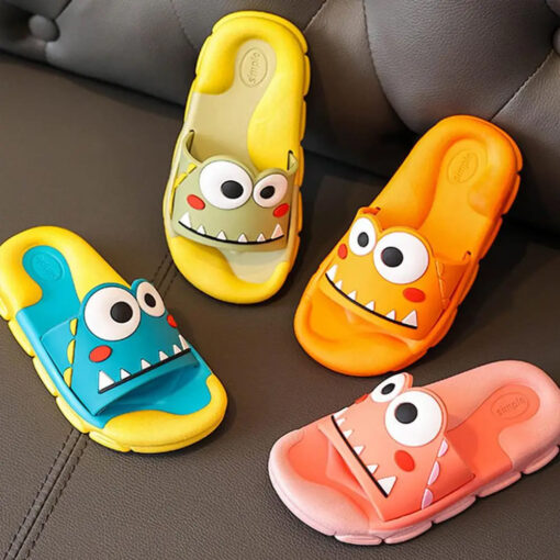 StarAndDaisy Flip-Flops for Kids, Cute Animated Rubber Sole Slipper For Boys Girls - JH-520-YL-BLU - Image 2