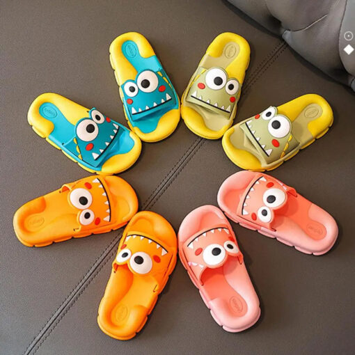 StarAndDaisy Flip-Flops for Kids, Cute Animated Rubber Sole Slipper For Boys Girls - JH-520-YL-BLU - Image 3