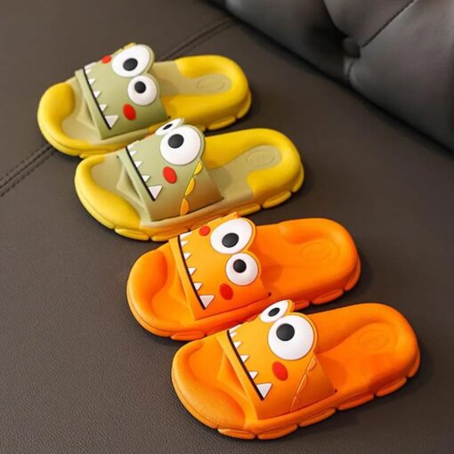 StarAndDaisy Flip-Flops for Kids, Cute Animated Rubber Sole Slipper For Boys Girls - JH-520-YL-BLU - Image 4