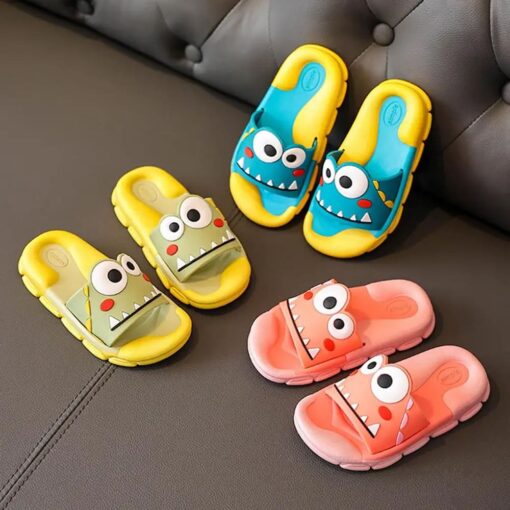 StarAndDaisy Flip-Flops for Kids, Cute Animated Rubber Sole Slipper For Boys Girls - JH-520-YL-BLU - Image 7