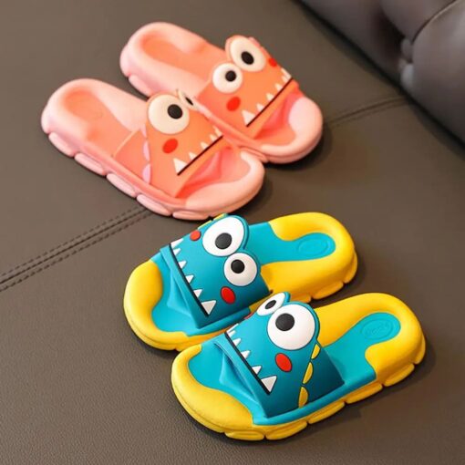 StarAndDaisy Flip-Flops for Kids, Cute Animated Rubber Sole Slipper For Boys Girls - JH-520-YL-BLU - Image 8