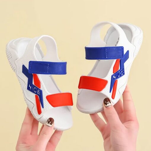 StarAndDaisy Boys Girls Sandals Open Toe Summer Outdoor Sport Sandals for 3-9 Years Kids - JH-1438-BLK - Image 2