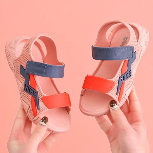 StarAndDaisy Boys Girls Sandals Open Toe Summer Outdoor Sport Sandals for 3-9 Years Kids - JH-1438-BLK - Image 4