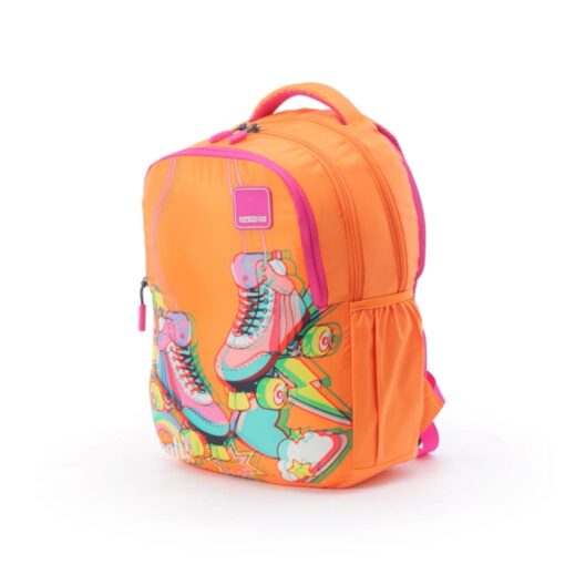 American Tourister Trendy School Bags With Name, Cute Adorable Printed Backpack - Ollie 3.0 Glyph Orange - Image 2