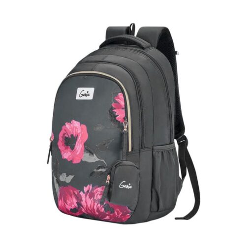 Genies Penny Waterproof School Bag for Kids, Everyday Toddlers School Bag with Adjustable Padded Straps - Charcoal Black