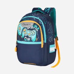 Genius by Safari Maverick Waterproof Kids School Bags with two Spacious Compartments - Blue