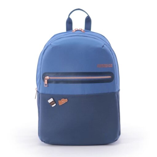 American Tourister Kids Backpacks with 2 Full Compartments 1 Front Pocket, 20 Ltr Bags - Bella 3.0 Navy