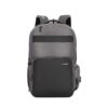 American Tourister 29 Ltrs Kids Backpacks With 3 Full And 2 Front Pockets, USB Port, Hidden Pocket Bags - Segno Expander Grey