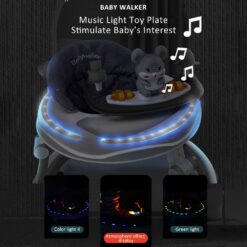 Intelligent Baby Walker with Music Light