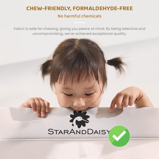 Chew Friendly Bed Guardrail for Baby