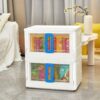 foldable storage and cupboards blue