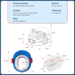 3-in-1 Potty Training Seat for Kids 10
